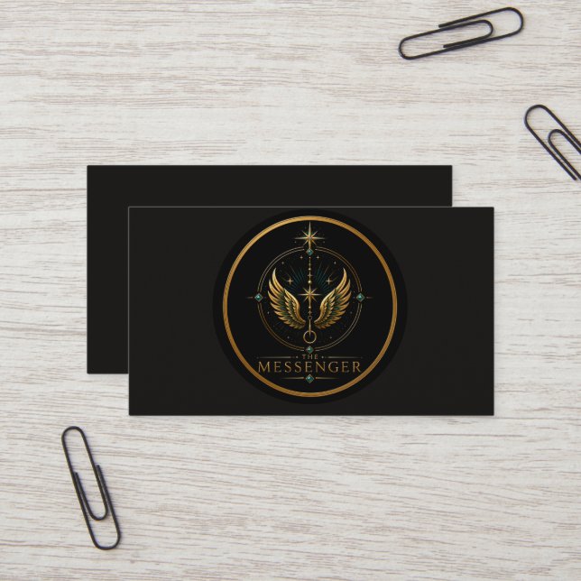 The Messenger Gemini  Personalised Archetype Business Card (Front/Back In Situ)