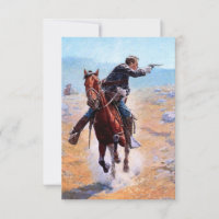 “The Messenger” Western Art by Charles Schreyvogel