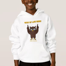 THE MESSENGER White Motivational Brown Owl Boy's