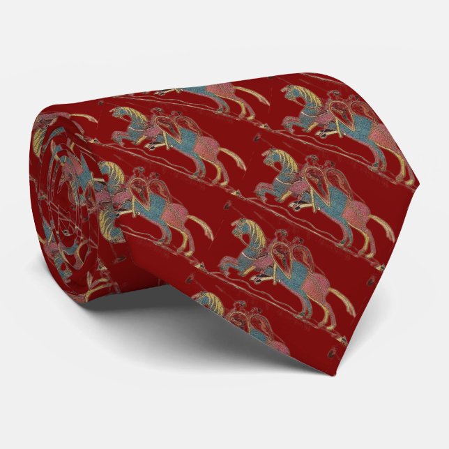 The messengers of William - Bayeux Tapestry Tie (Rolled)