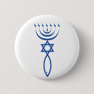 The Messianic Jewish Seal of Jerusalem 6 Cm Round Badge