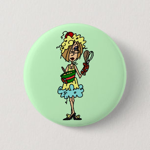 The Messy Cook T-shirts and Gifts 6 Cm Round Badge