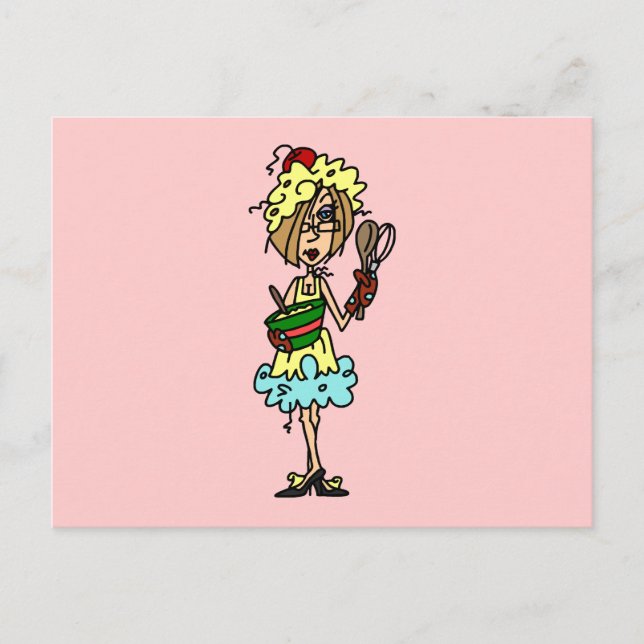 The Messy Cook T-shirts and Gifts Postcard (Front)