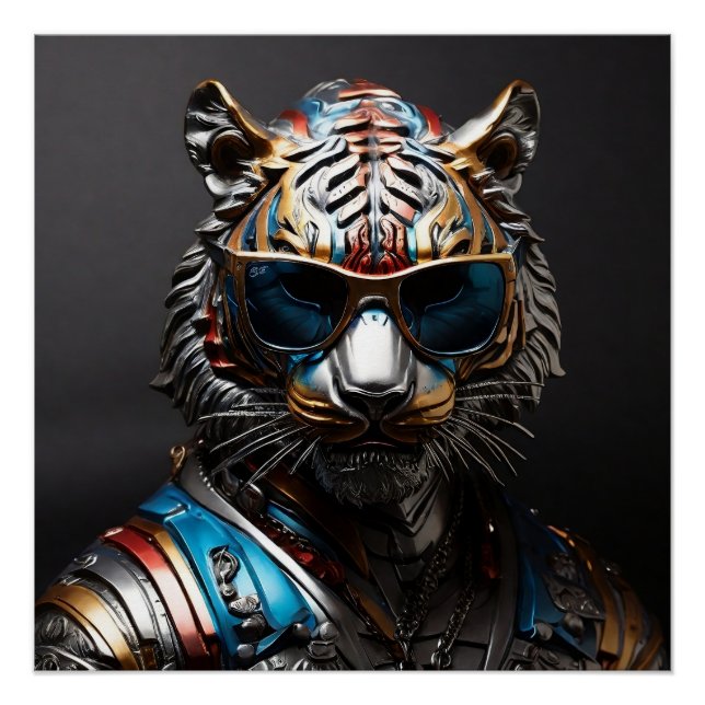 the metallic tiger poster (Front)