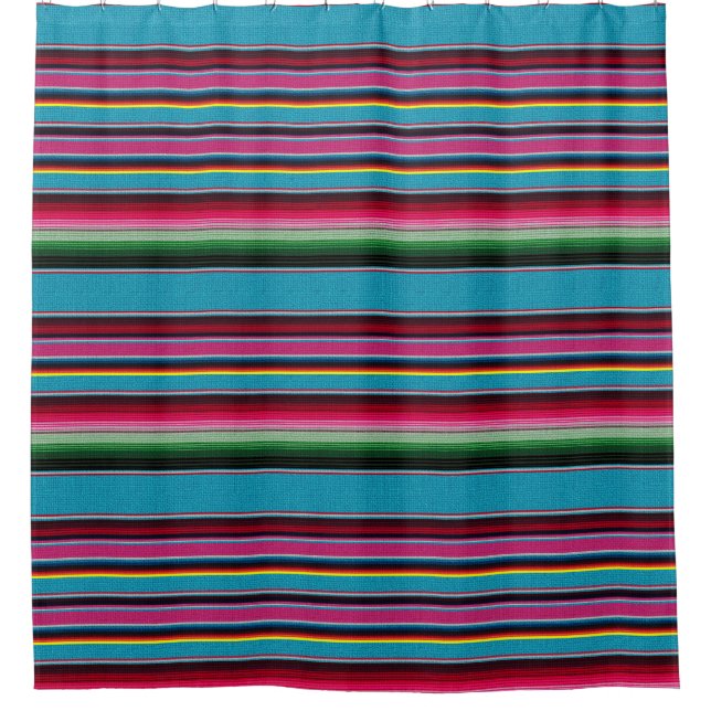 The Mexican Blanket Shower Curtain (Front)