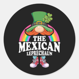 The Mexican Leprechaun St Patricks Day Costume Classic Round Sticker