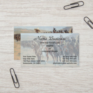 The Mexican Major by Frederic Remington Business Card
