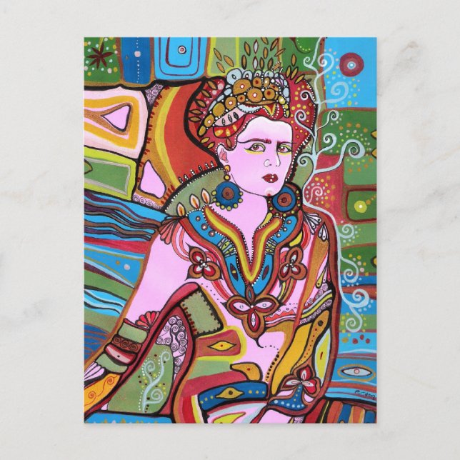 The Mexican Woman Postcard (Front)