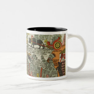 The Mice Bury the Cat, Russian, late 18th century Two-Tone Coffee Mug