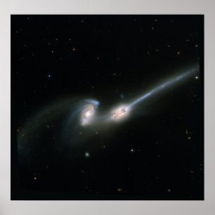 The Mice (NGC 4676)- Colliding Galaxies Poster