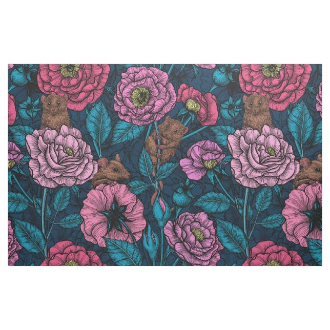 The mice party fabric (Fat Quarter)