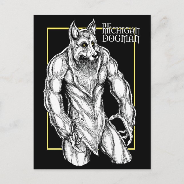 The Michigan Dogman Postcard (Front)