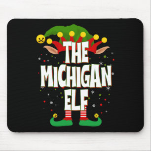 The Michigan Elf Christmas Mouse Pad