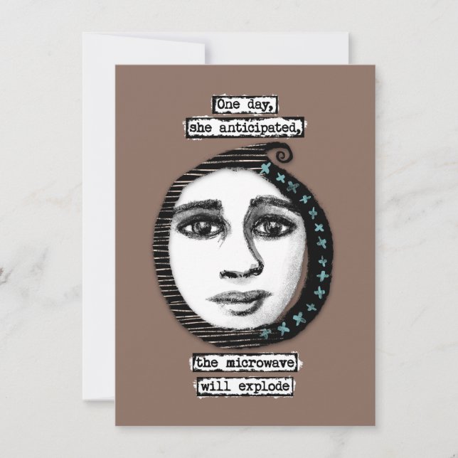 The Microwave Will Explode Greeting Cards (Front)