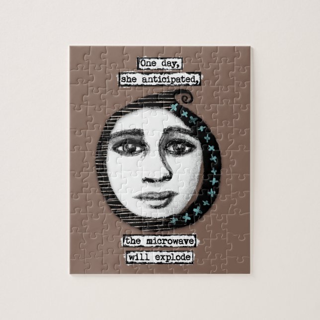 The Microwave Will Explode Jigsaw Puzzle (Vertical)