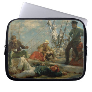 The Midday Rest (Sailors Yarning), 1906 (oil on ca Laptop Sleeve