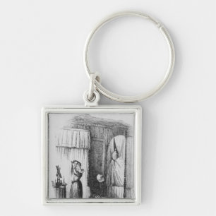 The Middle-Aged Lady in the Double-Bedded Room Key Ring