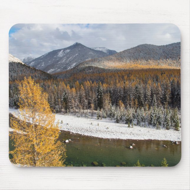 The Middle Fork Of The Flathead River Mouse Pad (Front)
