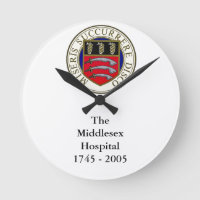 The Middlesex Hospital Clock with wording