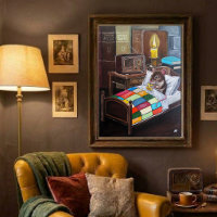 The Midnight Broadcast Painting by Alfred Fox