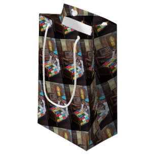 The Midnight Broadcast Painting by Alfred Fox Small Gift Bag