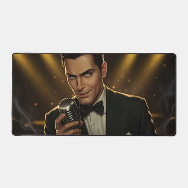 The Midnight Crooner  Desk Mat (Front)