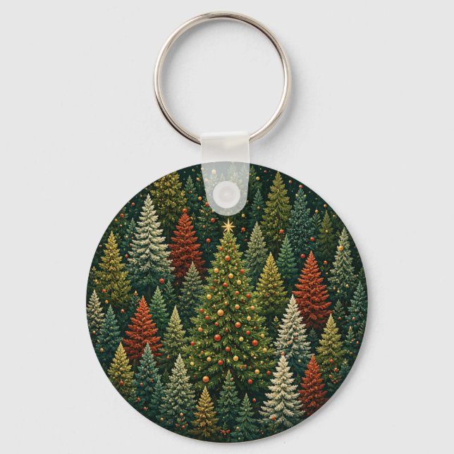 The Midnight Forest Star Key Ring (Front)