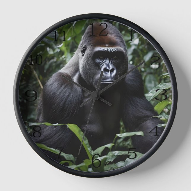 The Midnight Gorilla King: Monarch of the Forest Clock (Front)