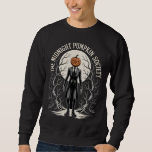 The Midnight Pumpkin Society Gothic Halloween Sweatshirt