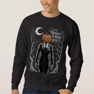 The Midnight Pumpkin Society Scary Pumpkin Head Sweatshirt