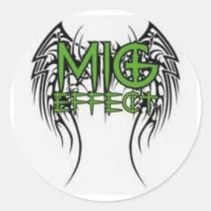 The MiG Effect Classic Round Sticker