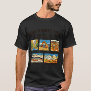 The mighty five utah national parks retro souvenir T-Shirt
