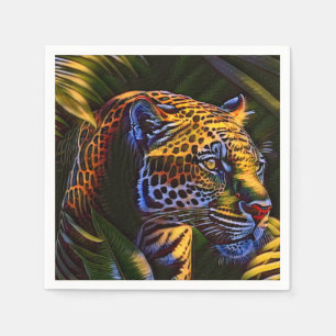 The Mighty Jaguar A Jungle Predator Napkin