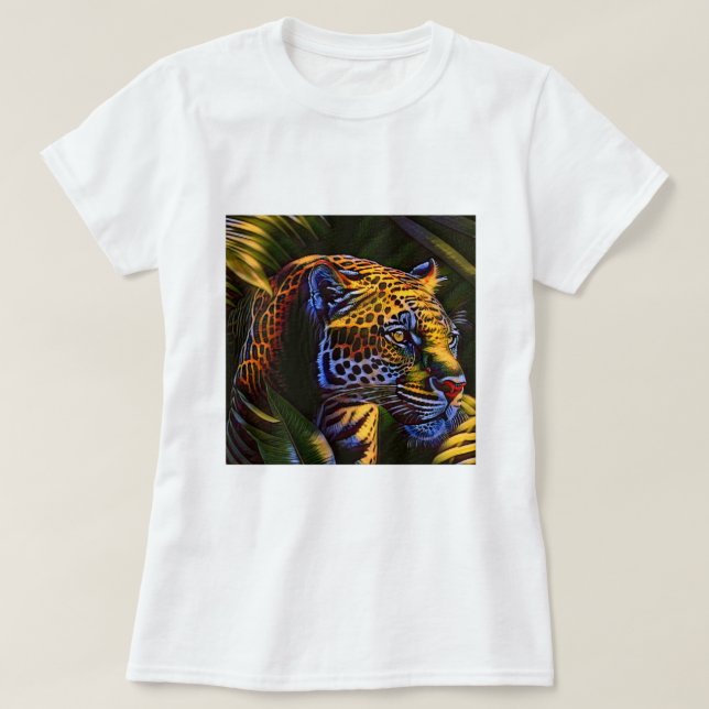 The Mighty Jaguar A Jungle Predator T-Shirt (Design Front)