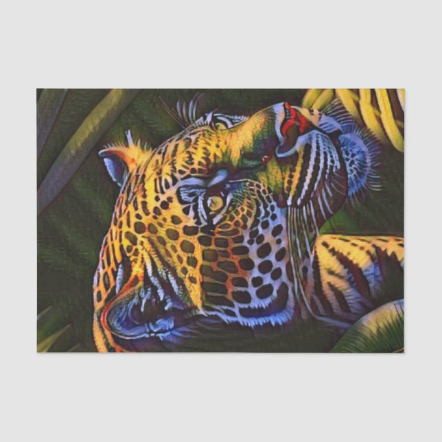 The Mighty Jaguar A Jungle Predator Tissue Paper (Front)