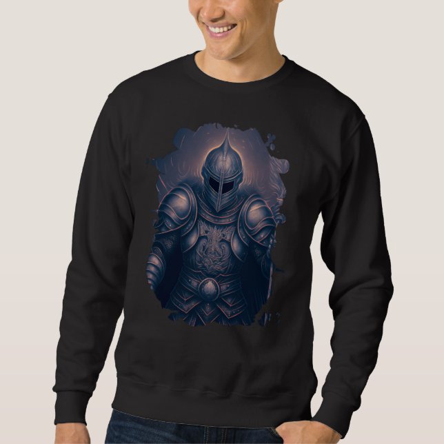 The mighty knight with powerful aura sweatshirt (Front)