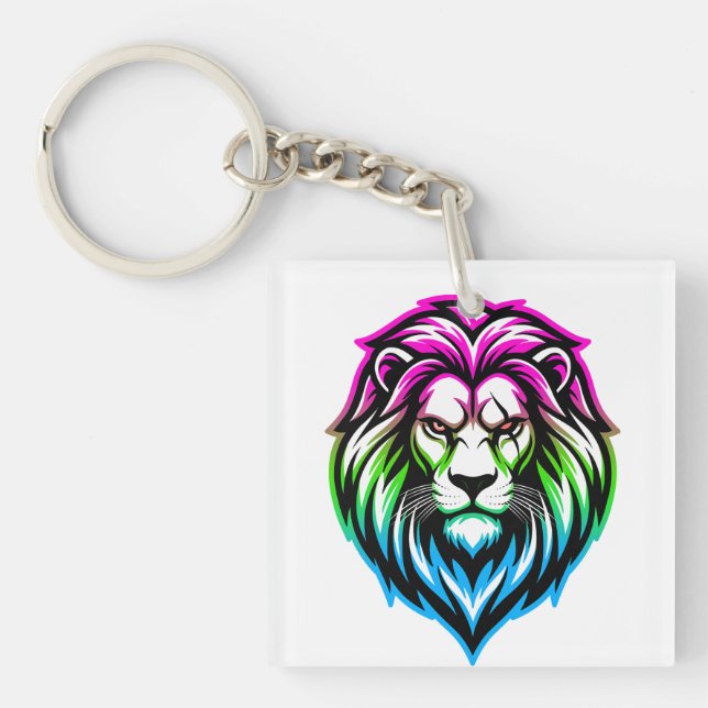 The Mighty Lion - Poly-Sovereign 'Multi-Front' Key Ring (Front)