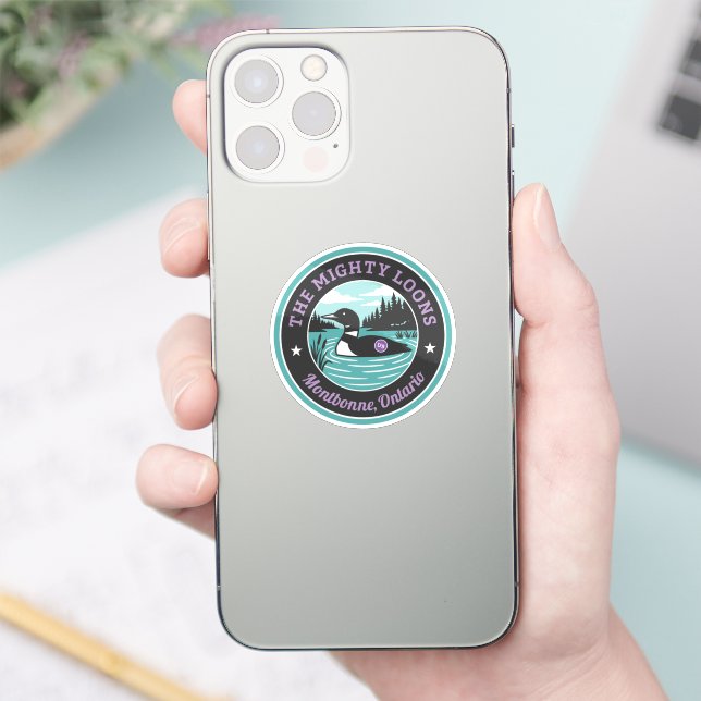 The Mighty Loons Teal Sticker (Phone)