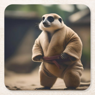 The Mighty Meerkat: Sumo Showdown, Square Paper Coaster