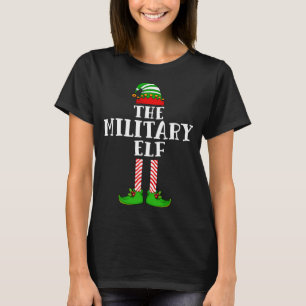 The Military Elf Christmas Matching Family Xmas Co T-Shirt