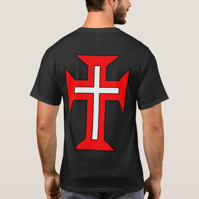 The Military Order of Christ Cross on back T-Shirt (Back)