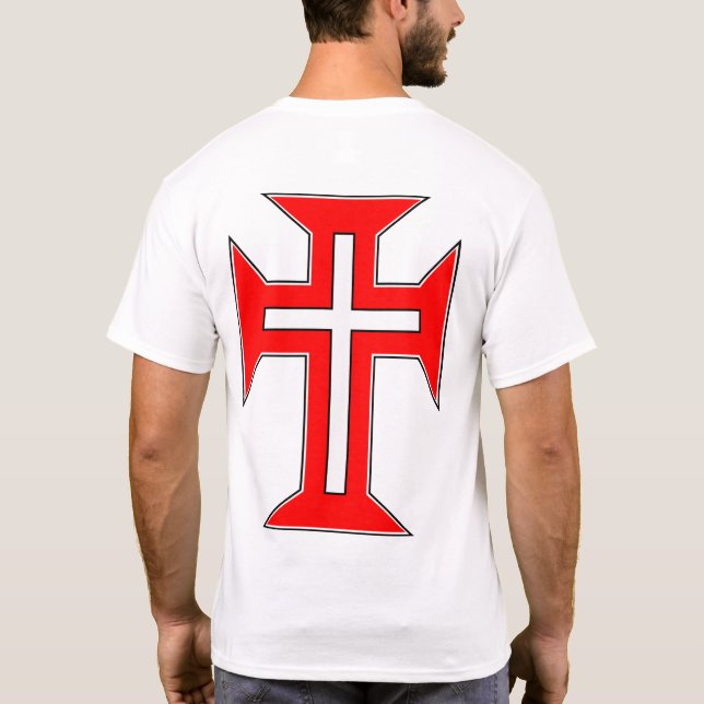 The Military Order of Christ Cross on back T-Shirt (Back)