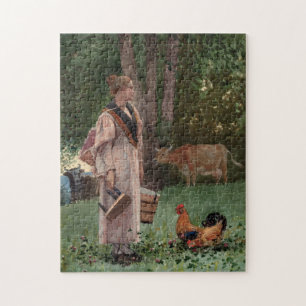 The Milk Maid   Winslow Homer Jigsaw Puzzle