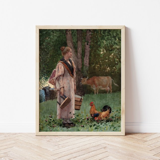 The Milk Maid | Winslow Homer Poster (Creator Uploaded)