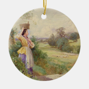The Milkmaid, 1860 Ceramic Tree Decoration