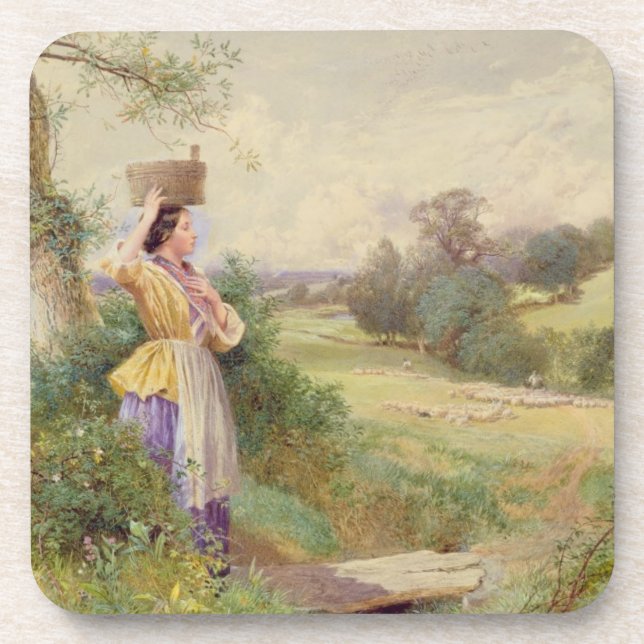 The Milkmaid, 1860 Coaster (Front)