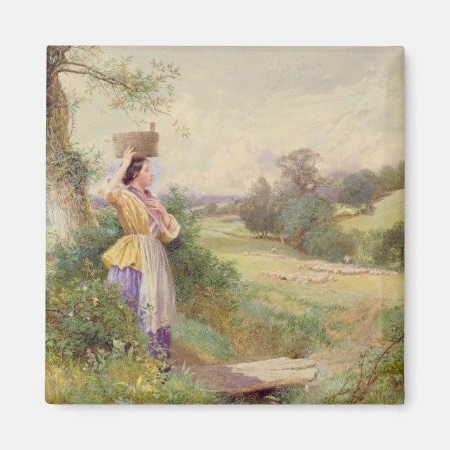 The Milkmaid, 1860 Magnet (Front)