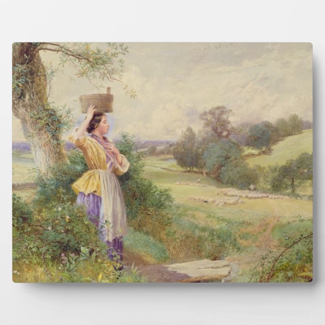 The Milkmaid, 1860 Plaque (Front)
