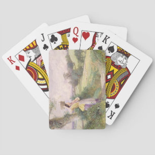The Milkmaid, 1860 (w/c on paper) Playing Cards