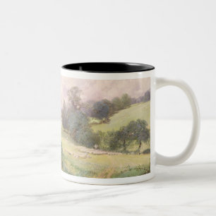 The Milkmaid, 1860 (w/c on paper) Two-Tone Coffee Mug